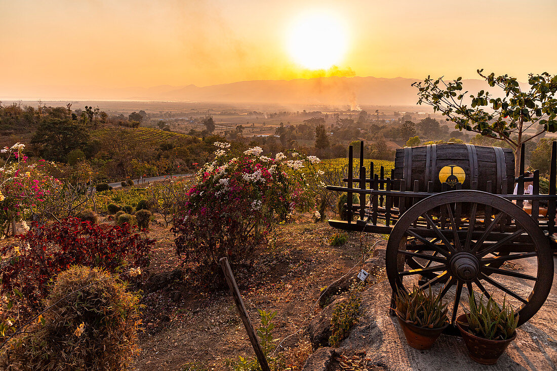 Red Mountain in inle